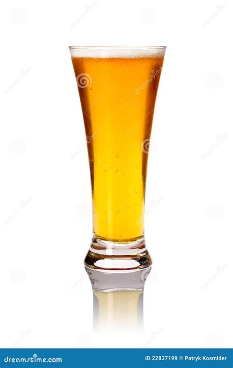 Glass Of Lager Beer Stock Image Image Of Golden Background 22837199
