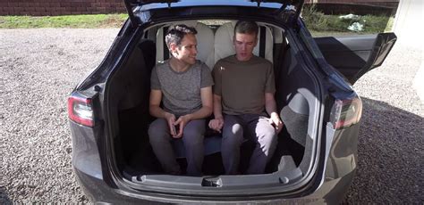 Tesla Model Y Third Row Seat Test Explores Options For A Comfortable 7
