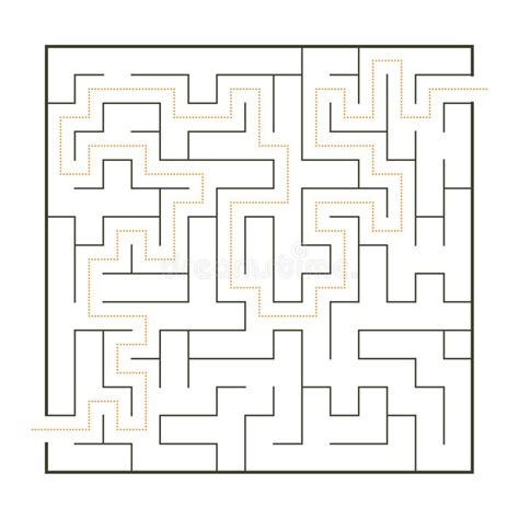 Labirinto Simples Ilustração Do Vetor Ilustração De Achado 31311424