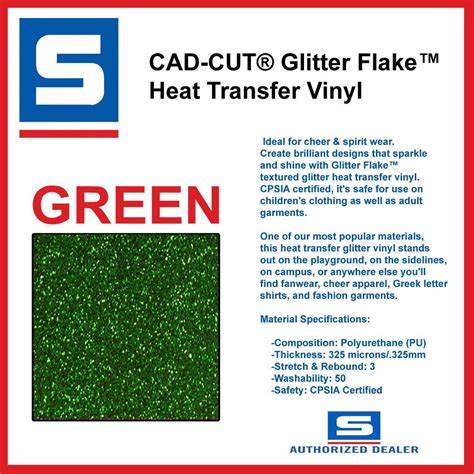 Stahls Green Glitter Flake Heat Transfer Vinyl For T Shirt Etsy