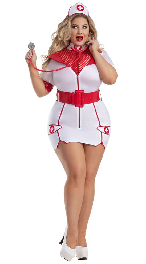Plus Size Nurse High Temps Costume Sexy Nurse Costume
