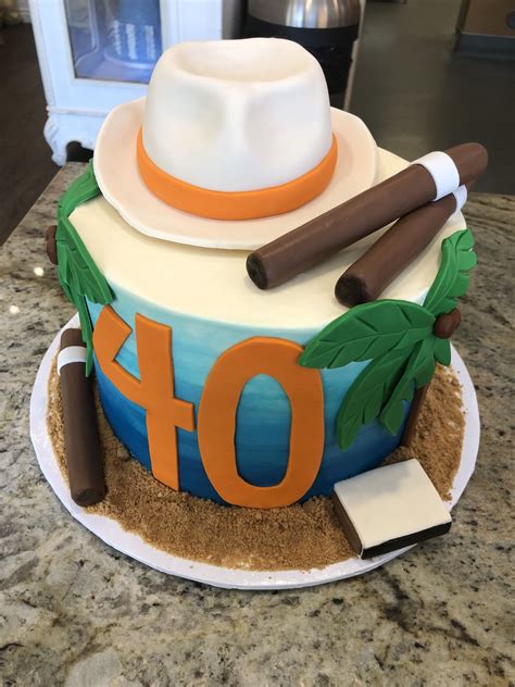 Havana Night Theme 40th Birthday Party Cake Birthday Cakes For Men