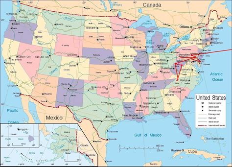 Travel Maps Of Usa Cvln Rp
