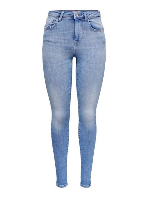 Only Skinny Fit Jeans Onlpower Mid Push Up Sk Dnm Rea934 Mit Stretch
