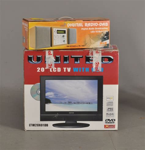 United 20 LCD Tv Med Dvd Digital DAB Radio Auktionshuset Com