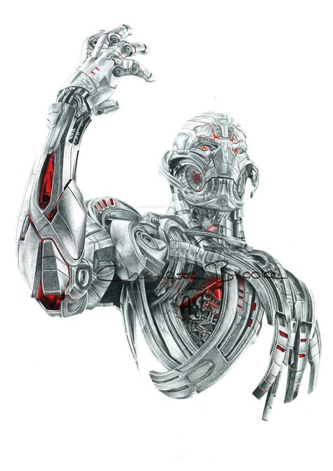 Ultron Drawing By Charlottexbx On Deviantart