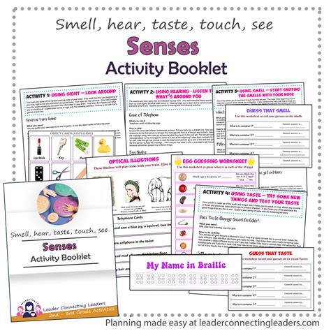 Senses Activity Booklet Leader Connecting Leaders