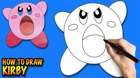 How To Draw Kirby Easy Step By Step Drawing Lessons For Kids Youtube