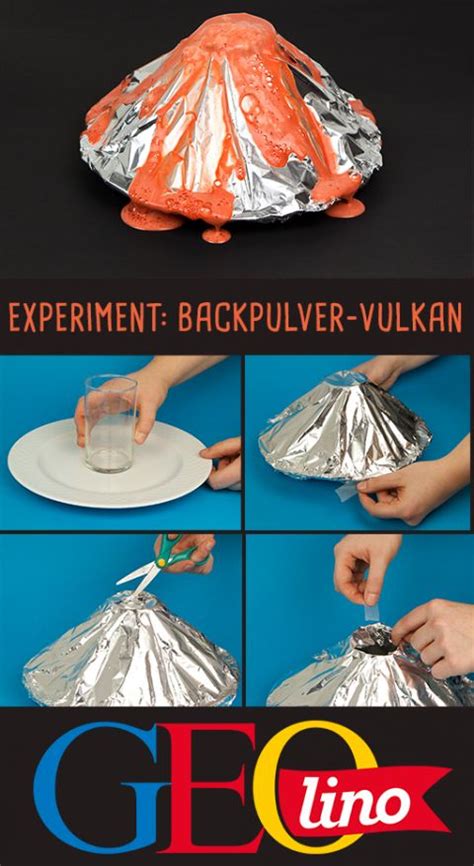 Backpulver Vulkan Experimente Kinder Wissenschaftsexperimente Für
