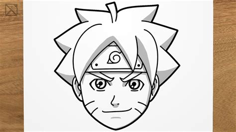 Como desenhar o BORUTO Naruto passo a passo fácil e rápido YouTube