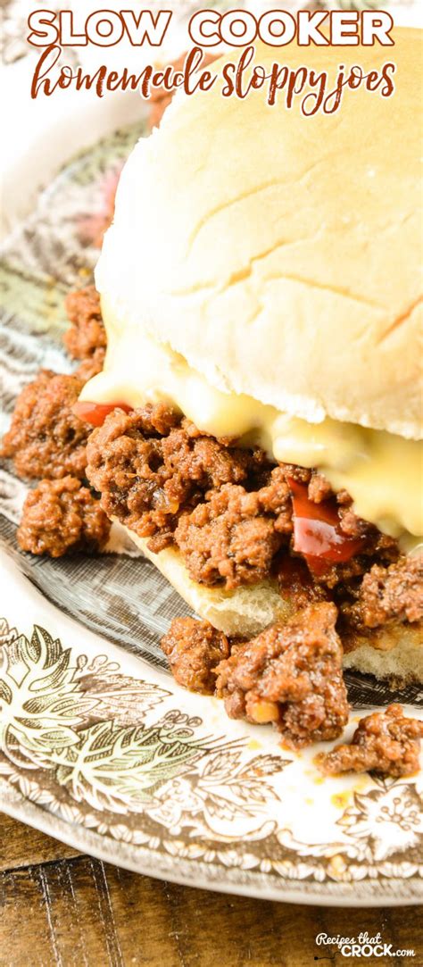Because while it's a terrifically economical meal option and easy. Homemade Sloppy Joes (Slow Cooker ) - Recipes That Crock!