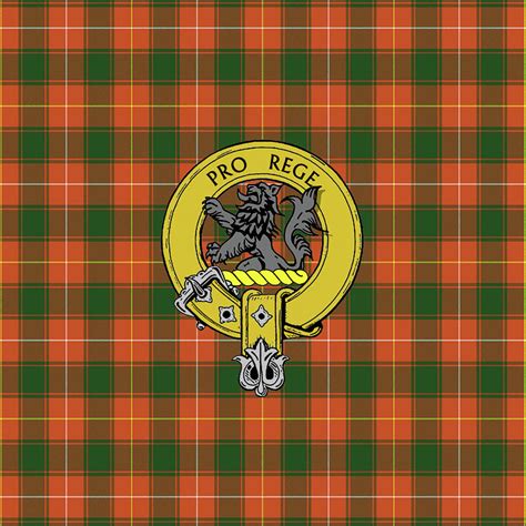 Macphee Ancient Tartan Clan Badge Weekender Tote Bag K5 Mixed Media By