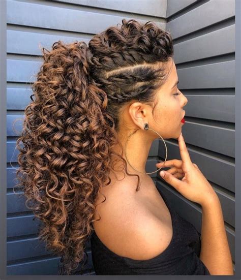 Pin By Andrea Brown On Hair Curly Hair Beauty High Ponytail Hairstyles Hairdos For Curly Hair