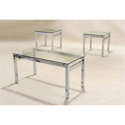 Looks great in my studio apartment. 30 Collection of Chrome and Glass Coffee Tables