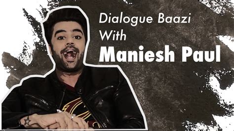Maniesh Paul Reveals The Challenging Part Of Hosting Reality Shows