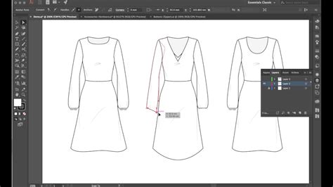 Cad For Fashion Adobe Illustrator For Fashion Design Demo Youtube