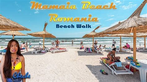 Beach Walk Mamaia Beach Constanta Romania Mamaia Beach Romania