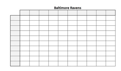 Printable Football Squares Downloadable Educative Printable