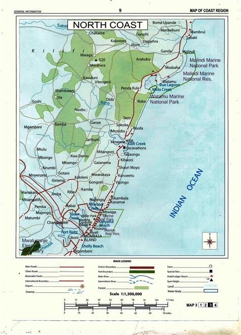Diani Reef Beach Resort And Spa Coast Region Maps And Information