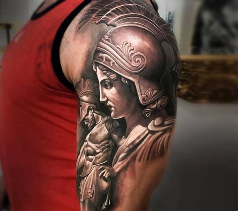 Photo Athena And Ares Tattoo By Arlo Tattoos Em 2020 Tatuagem De