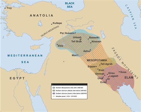 Mesopotamia 2600 Bce The Cradle Of Civilisation The Southern Half