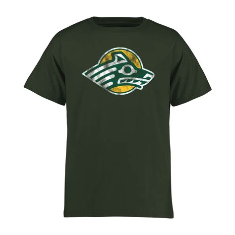 Youth Green Alaska Anchorage Seawolves Classic Primary T Shirt