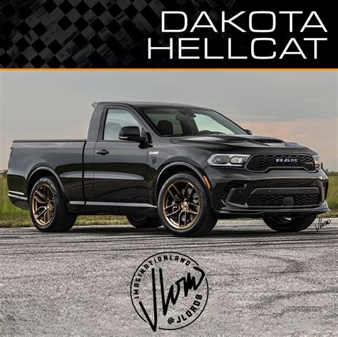 Dodge Ram Dakota Returns With Hellcat Engine In Sharp Rendering
