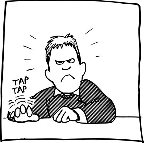 Clipart Of Man Is Tapping Free Image Download