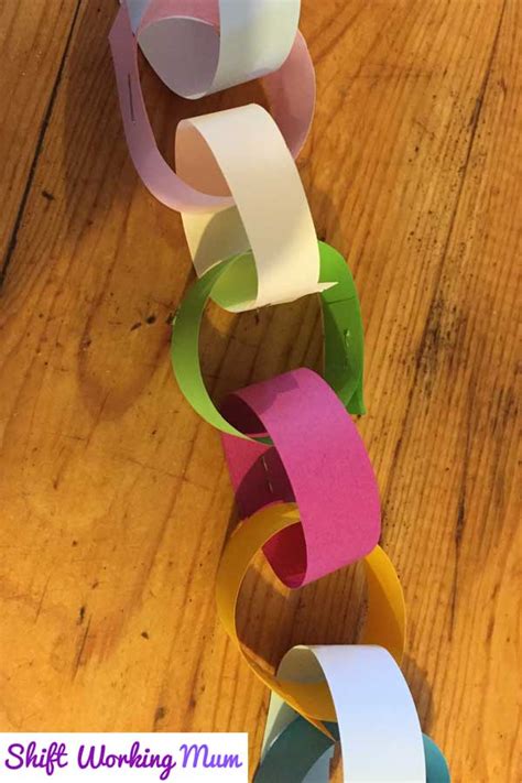 How To Make Paper Chains Shift Working Mum