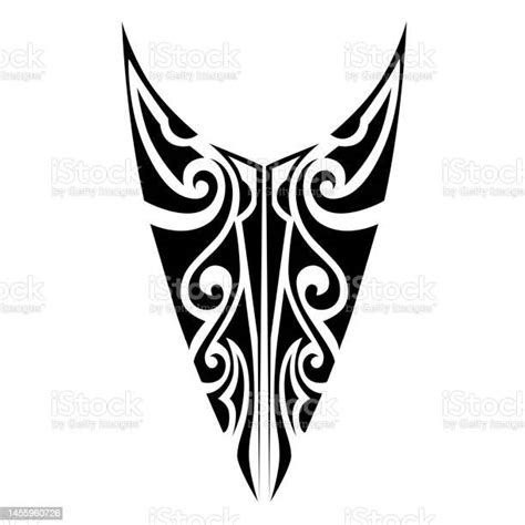 Ilustración De Patrón De Tatuaje De Estilo Tribal Maorí Adecuado Para