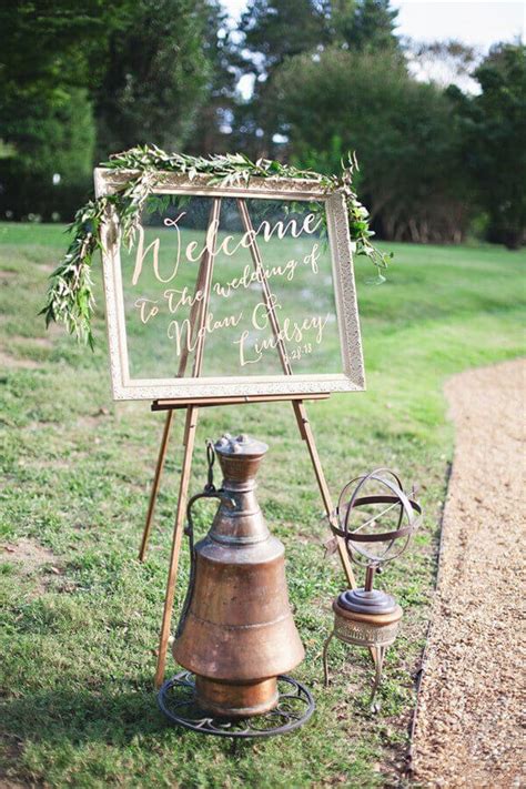 27 Diy Wedding Signs Rustic With Wood Glass Acrylic