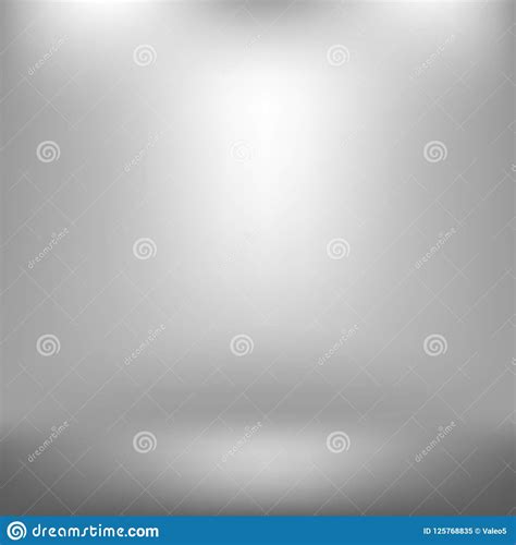 Empty Studio Light Gray Abstract Background With Radial Gradient