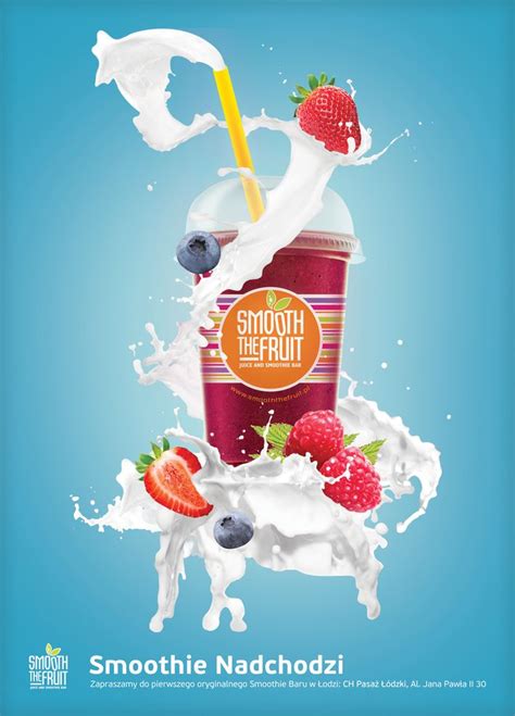 Smooth The Fruit By Cosa Nostra Via Behance Food Poster Design