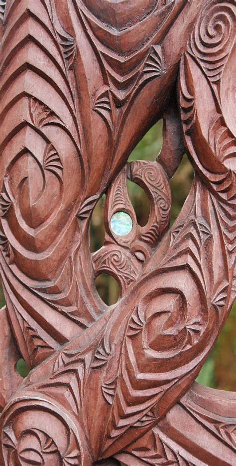 Some Ornate Maori Carving Representing Ranginui The Earth Mother