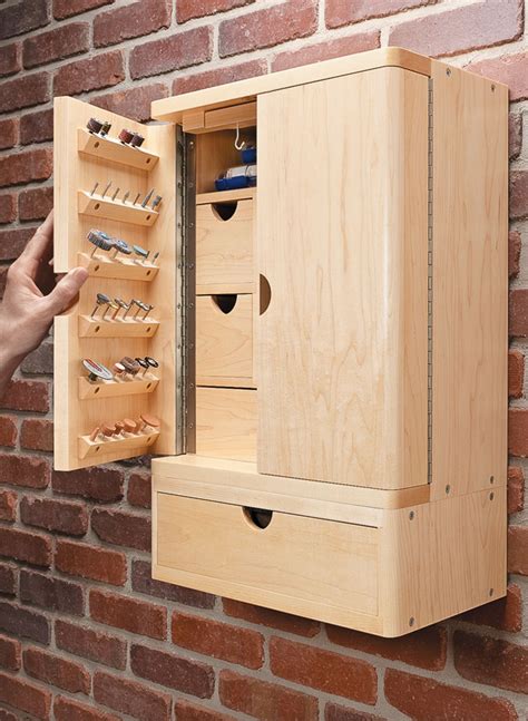 Rotary Tool Cabinet Woodworking Project Woodsmith Plans