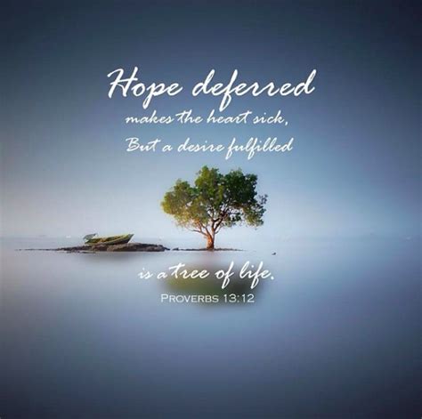 Proverbs 1312 Hope Deferred Makes The Heart Sick — Steemit Tree Of