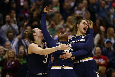 2018 Ncaa Womens Basketball Notre Dame Wins National Championship 61 58 One Foot Down