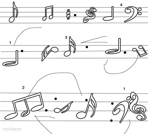 Free printable music note coloring pages for kids of music note coloring pages body colours and textures. Printable Music Note Coloring Pages For Kids | Cool2bKids