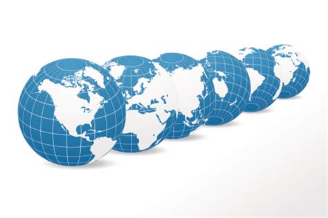 Blue World Globes Stock Illustration Download Image Now Globe