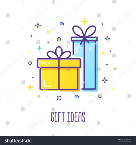 Click here and download the gift box, surprise logo ideas. Vector Line Style Logo Gift Boxes Stock Vector 524891533 ...
