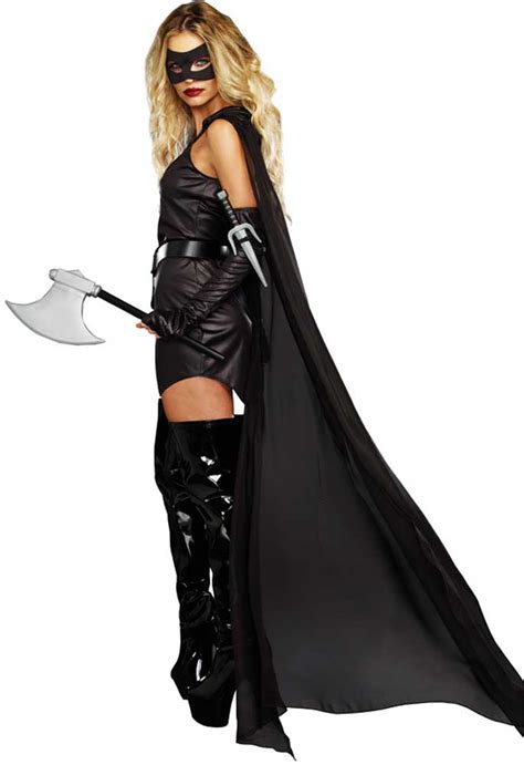 Alluring Executioner Masked Assassin Babe Medieval And Gothic Costume