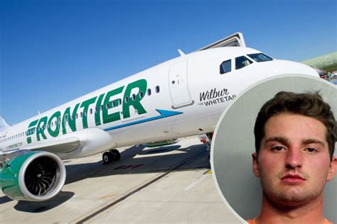 unruly frontier airlines passenger duct taped to seat after groping flight attendants