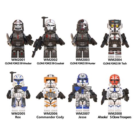 Star Wars Minifigures Lego Clone Force 99 Wrecker Crosshair Hunter
