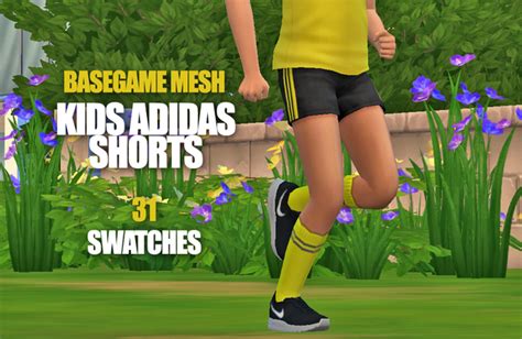 Kids Adidas Shorts Simsaurus On Patreon Sims 4 Studio Sims 1