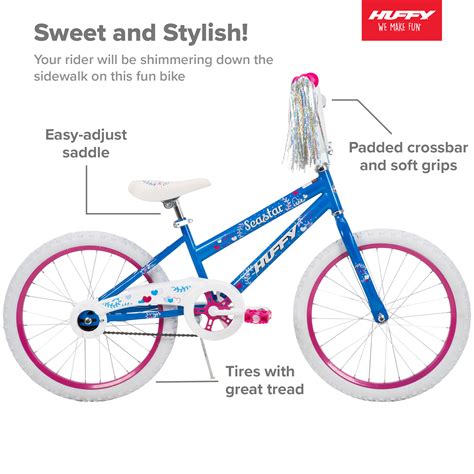 Huffy 20 In Sea Star Kids Bike For Girls Ages 5 And Up Child Blue