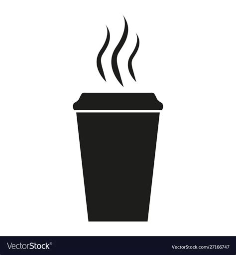 Coffee Paper Cup Icon Royalty Free Vector Image