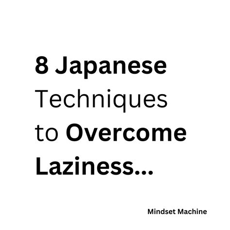 Jed On Twitter RT Mindset Machine 8 Japanese Techniques To Overcome