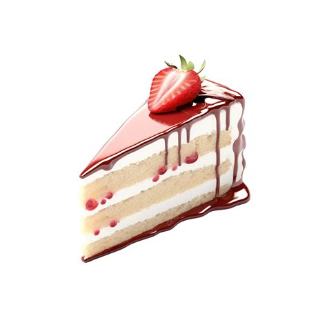 Slice Of Cake 3d Illustration Cake Holiday Birthday Png Transparent
