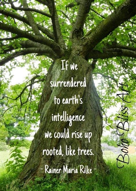If We Surrendered To Earths Intelligence We Could Rise Up Rooted Like