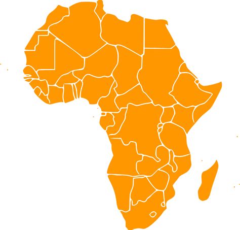 Svg Negeri Peta Benua Africa Imej And Ikon Svg Percuma Svg Silh